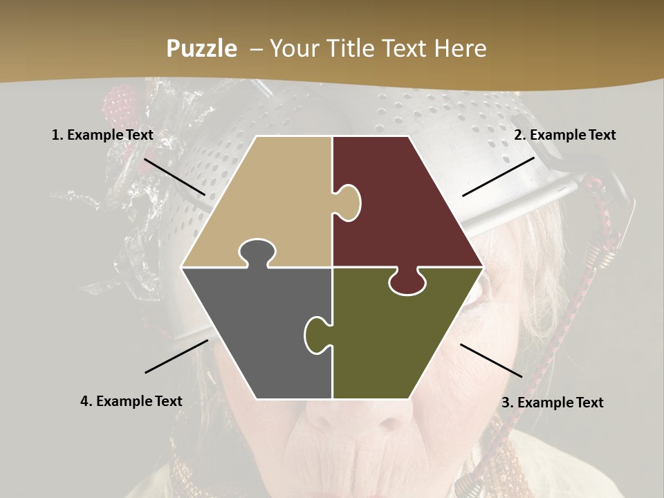 Shield Metal Scarf PowerPoint Template