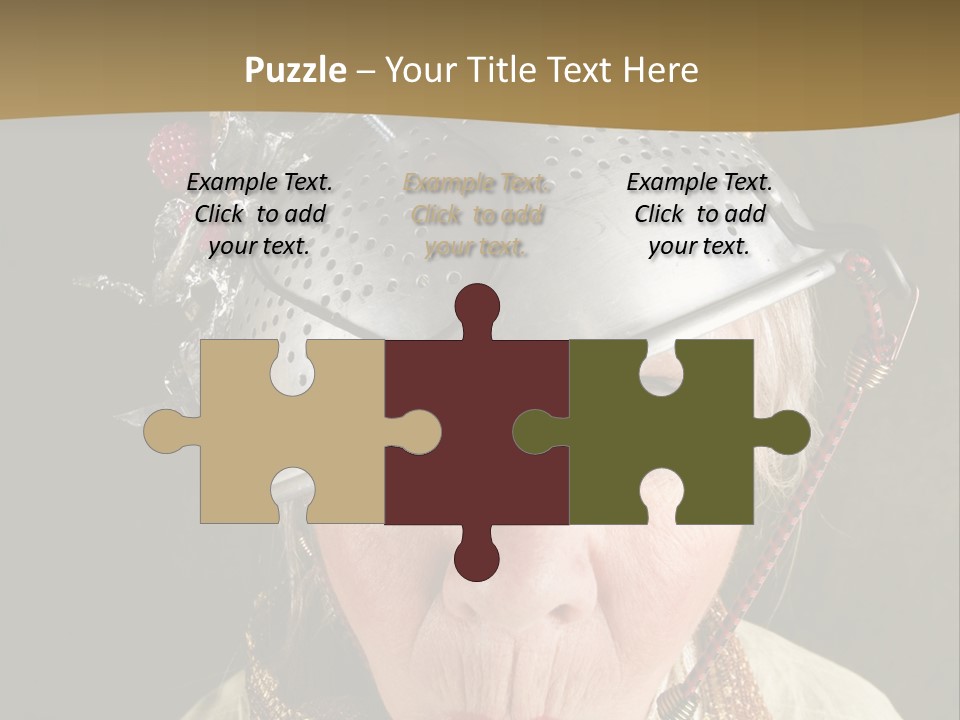 Shield Metal Scarf PowerPoint Template