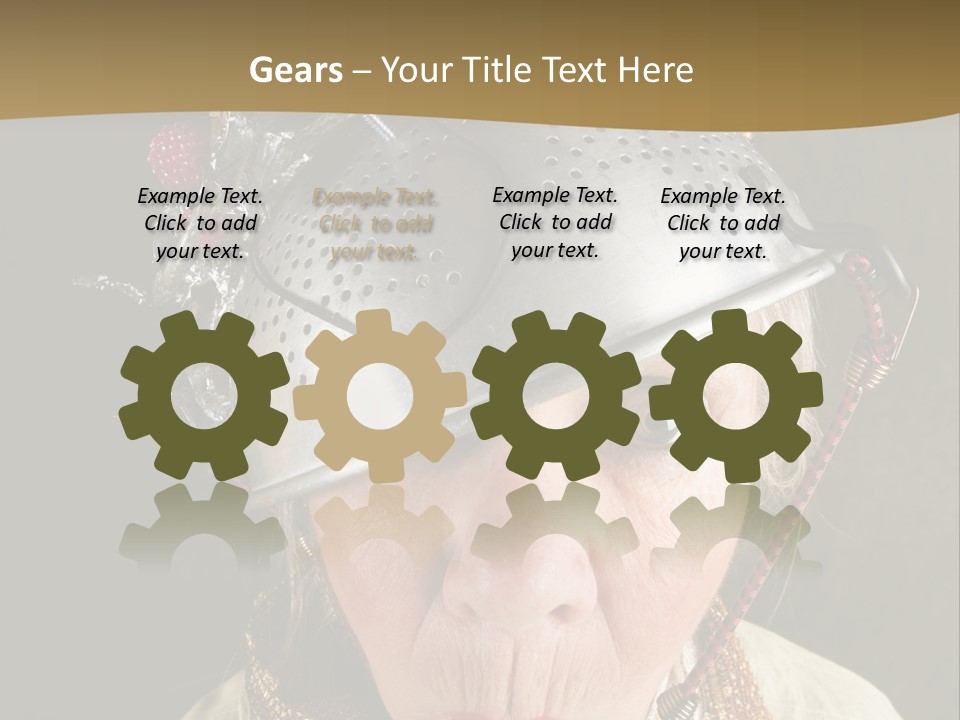 Shield Metal Scarf PowerPoint Template