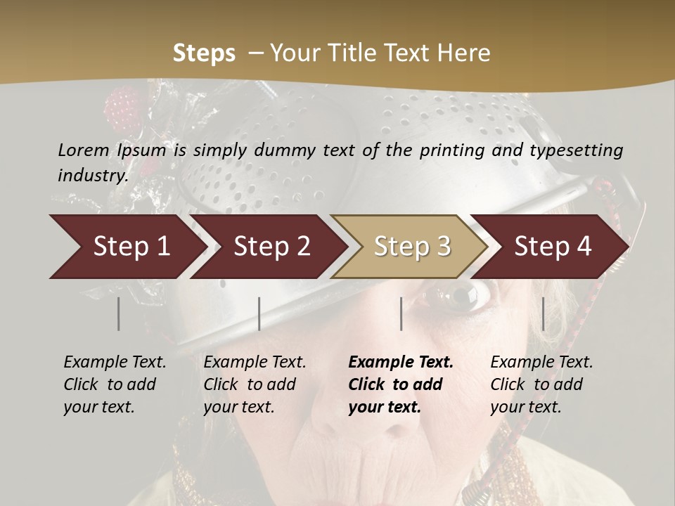 Shield Metal Scarf PowerPoint Template