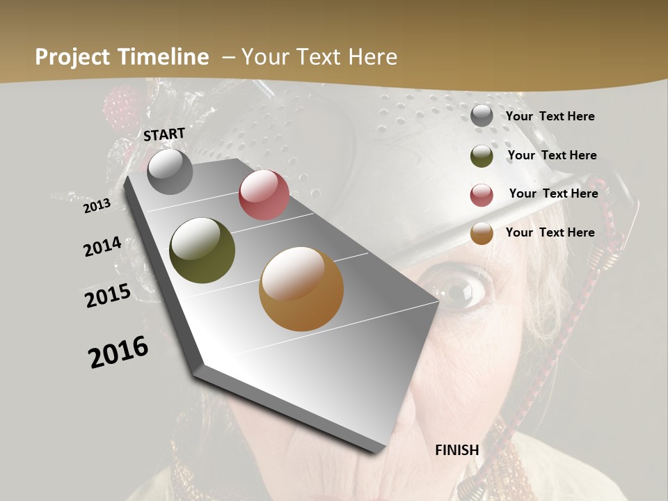 Shield Metal Scarf PowerPoint Template