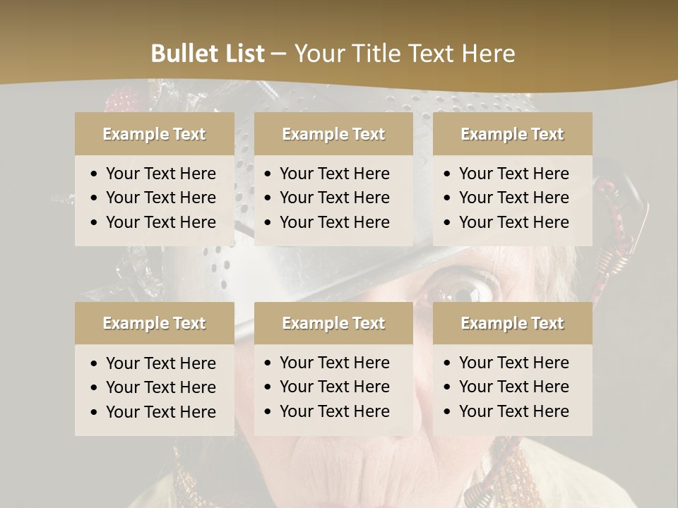 Shield Metal Scarf PowerPoint Template