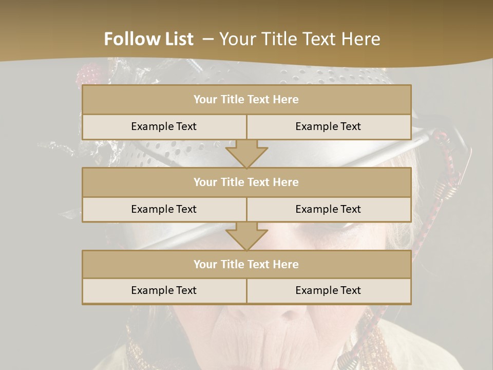 Shield Metal Scarf PowerPoint Template