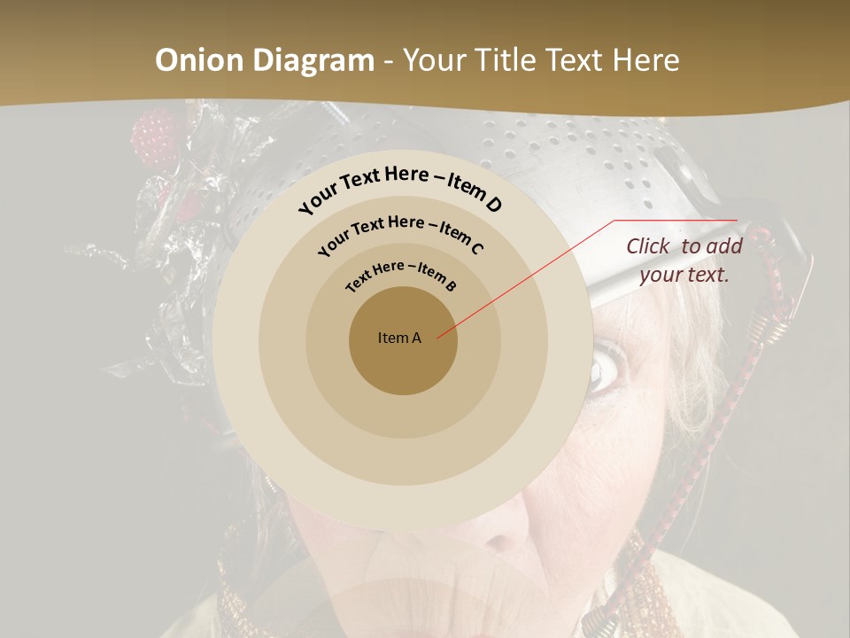 Shield Metal Scarf PowerPoint Template