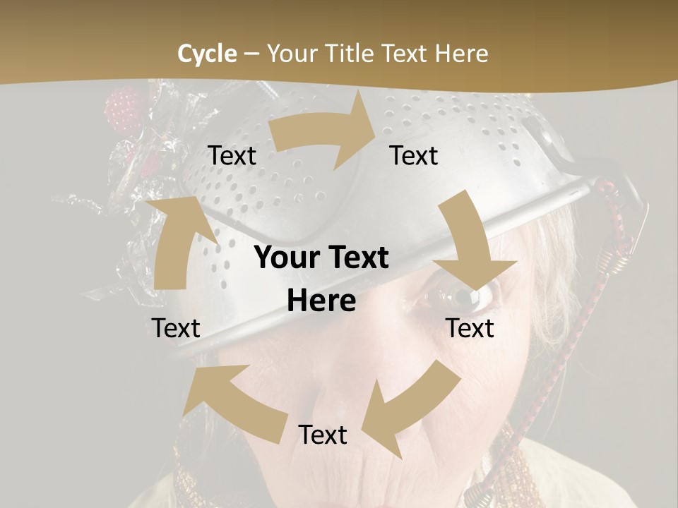 Shield Metal Scarf PowerPoint Template