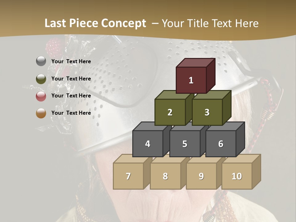 Shield Metal Scarf PowerPoint Template