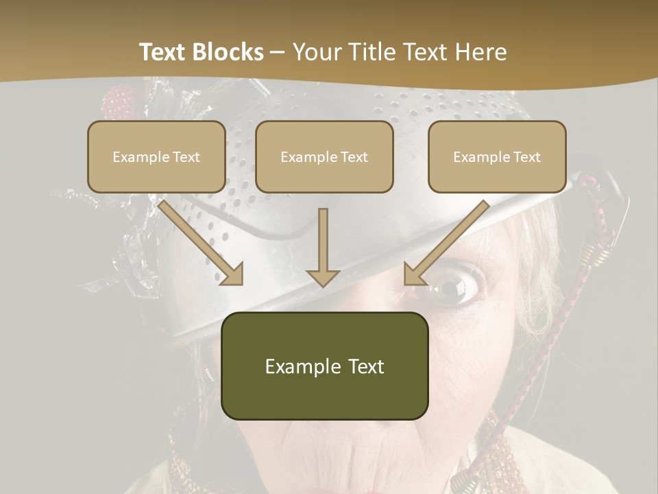 Shield Metal Scarf PowerPoint Template