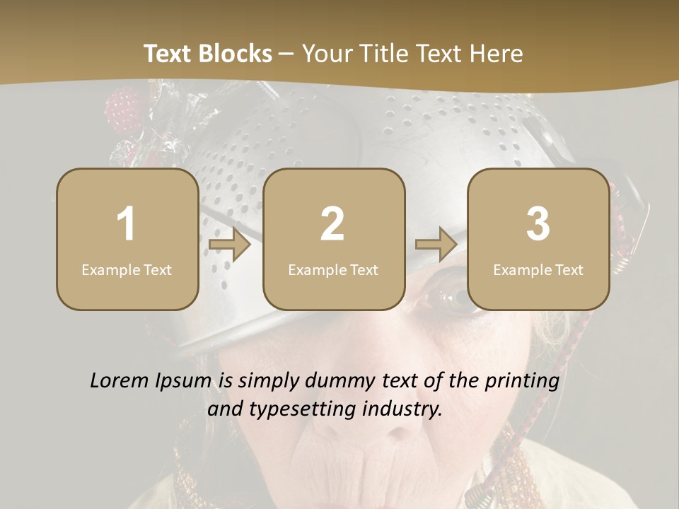 Shield Metal Scarf PowerPoint Template