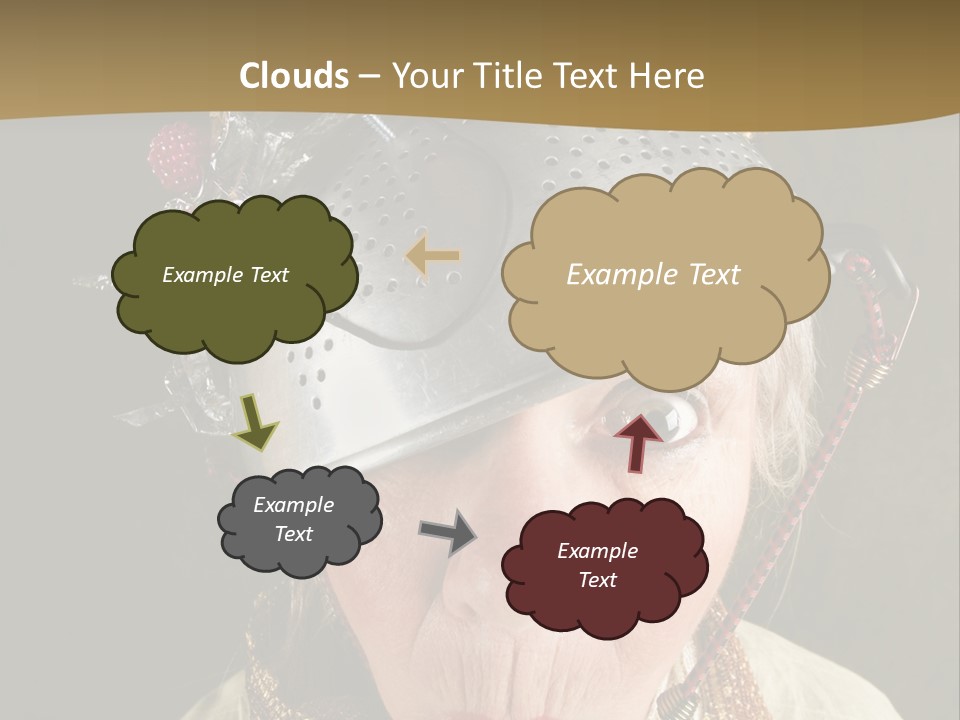 Shield Metal Scarf PowerPoint Template