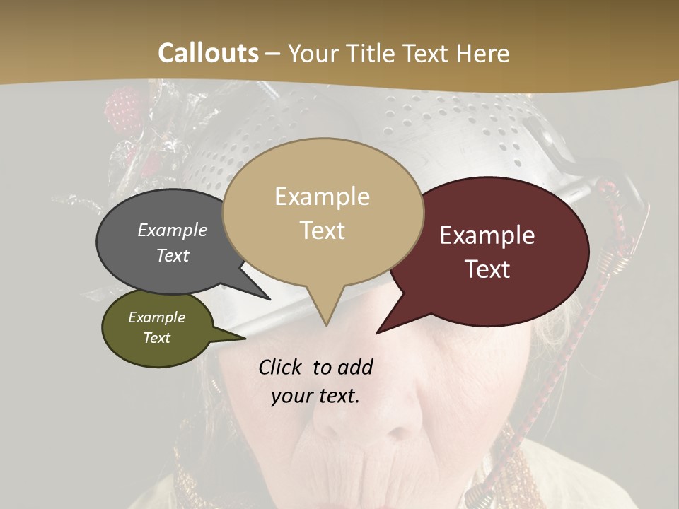 Shield Metal Scarf PowerPoint Template