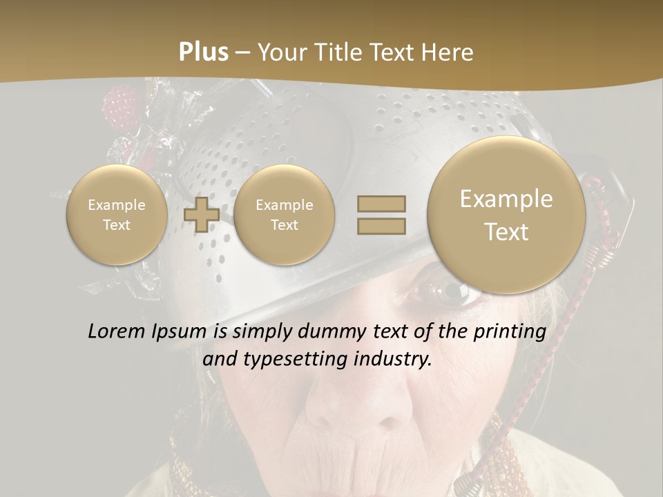 Shield Metal Scarf PowerPoint Template