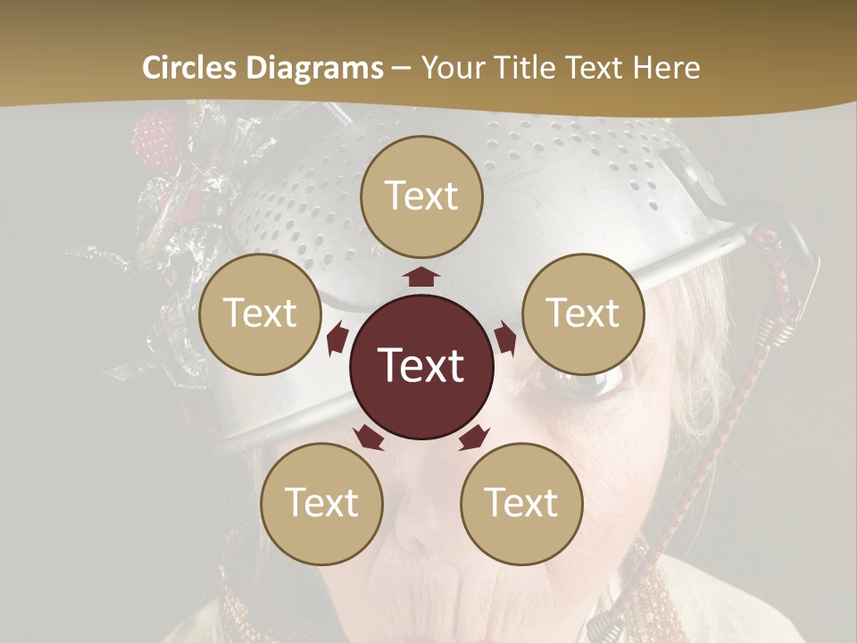 Shield Metal Scarf PowerPoint Template