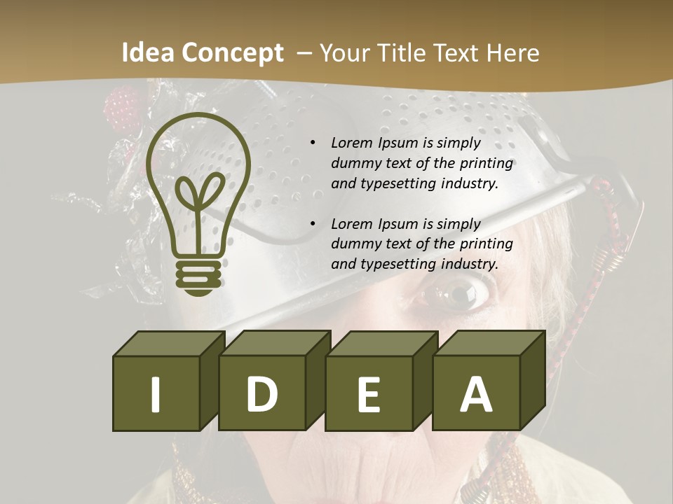 Shield Metal Scarf PowerPoint Template