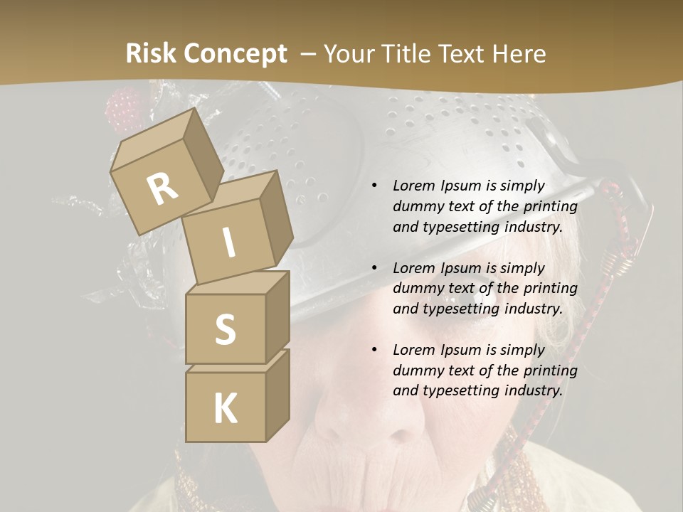 Shield Metal Scarf PowerPoint Template