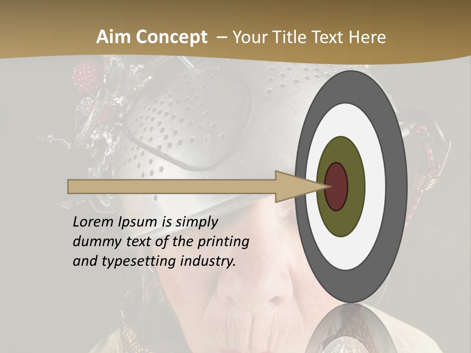 Shield Metal Scarf PowerPoint Template