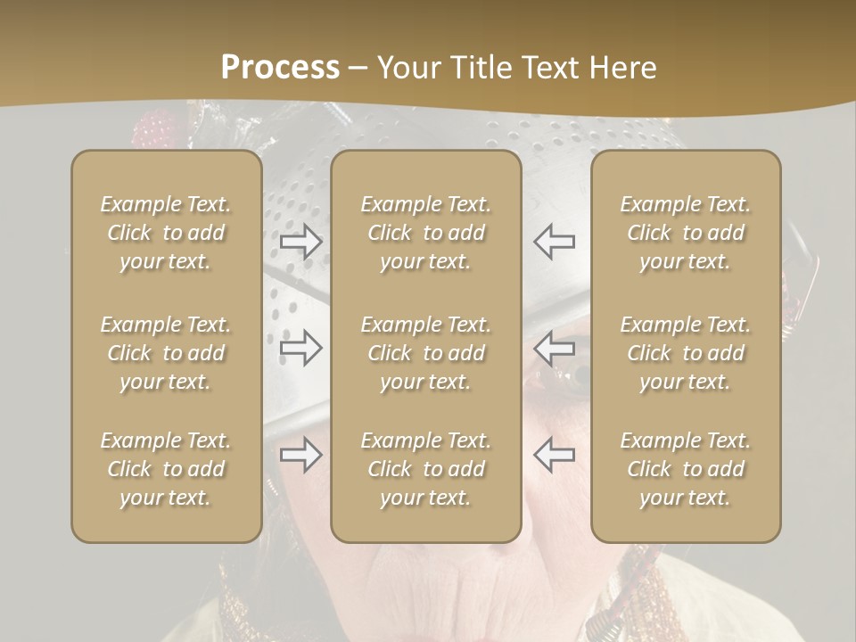 Shield Metal Scarf PowerPoint Template