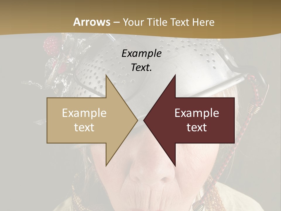 Shield Metal Scarf PowerPoint Template