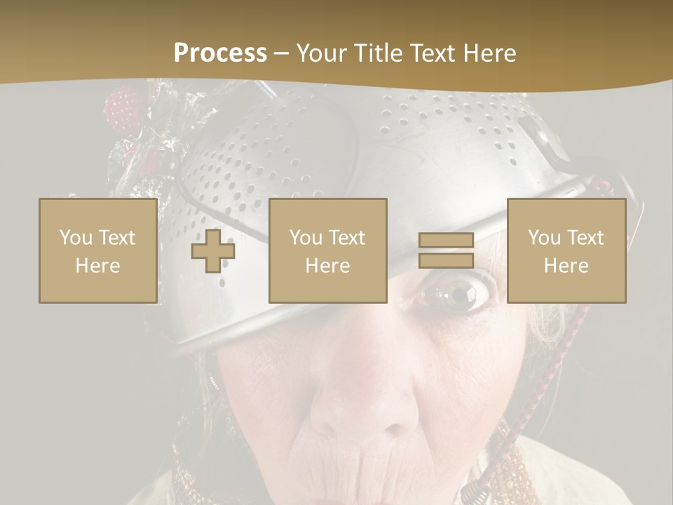 Shield Metal Scarf PowerPoint Template