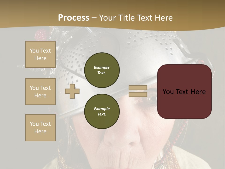 Shield Metal Scarf PowerPoint Template