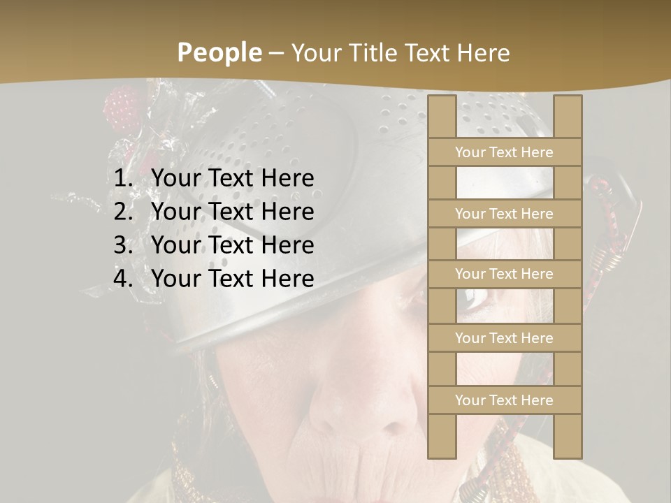 Shield Metal Scarf PowerPoint Template