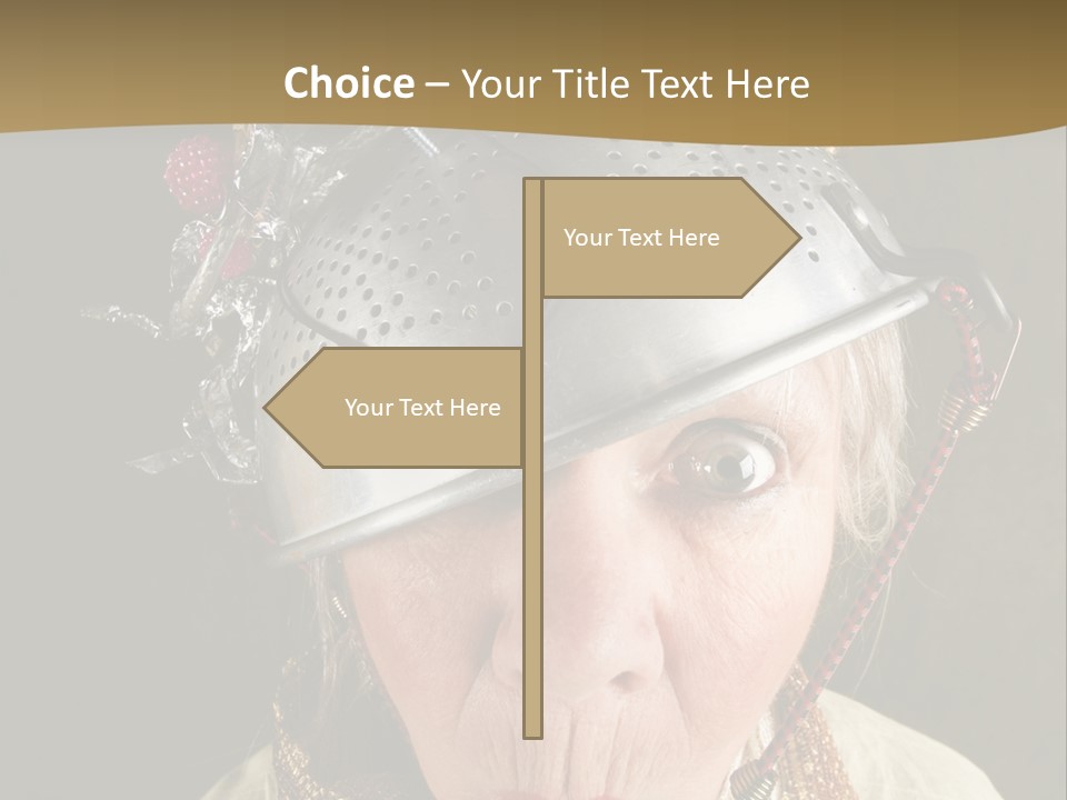 Shield Metal Scarf PowerPoint Template