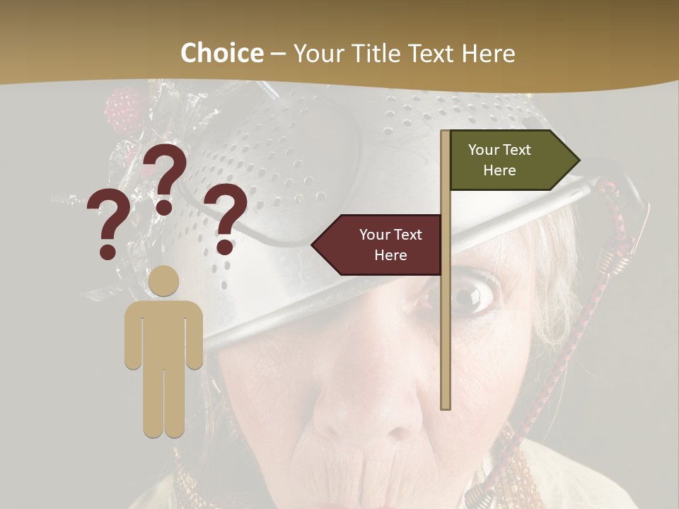 Shield Metal Scarf PowerPoint Template