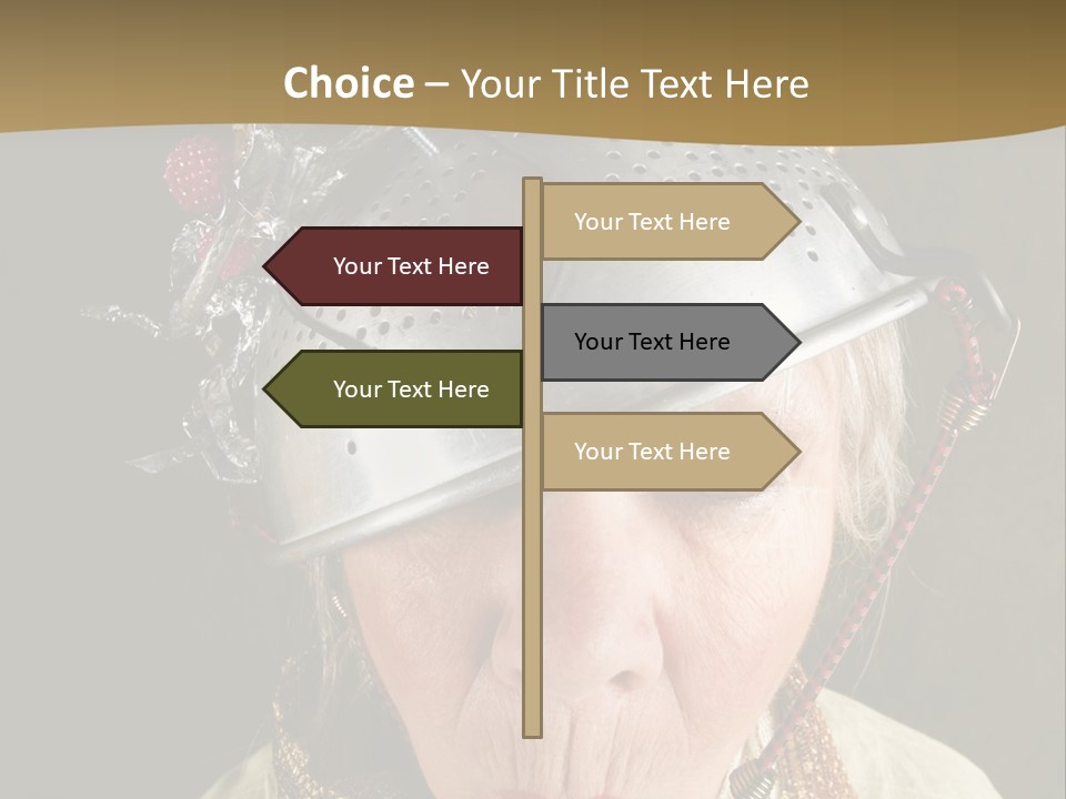 Shield Metal Scarf PowerPoint Template