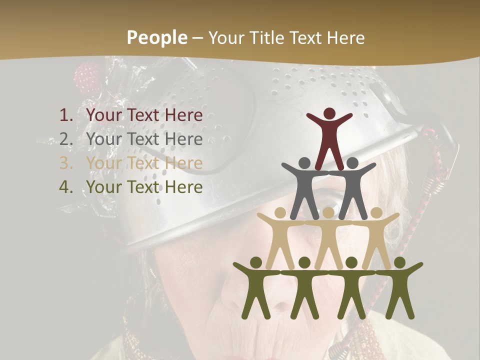 Shield Metal Scarf PowerPoint Template