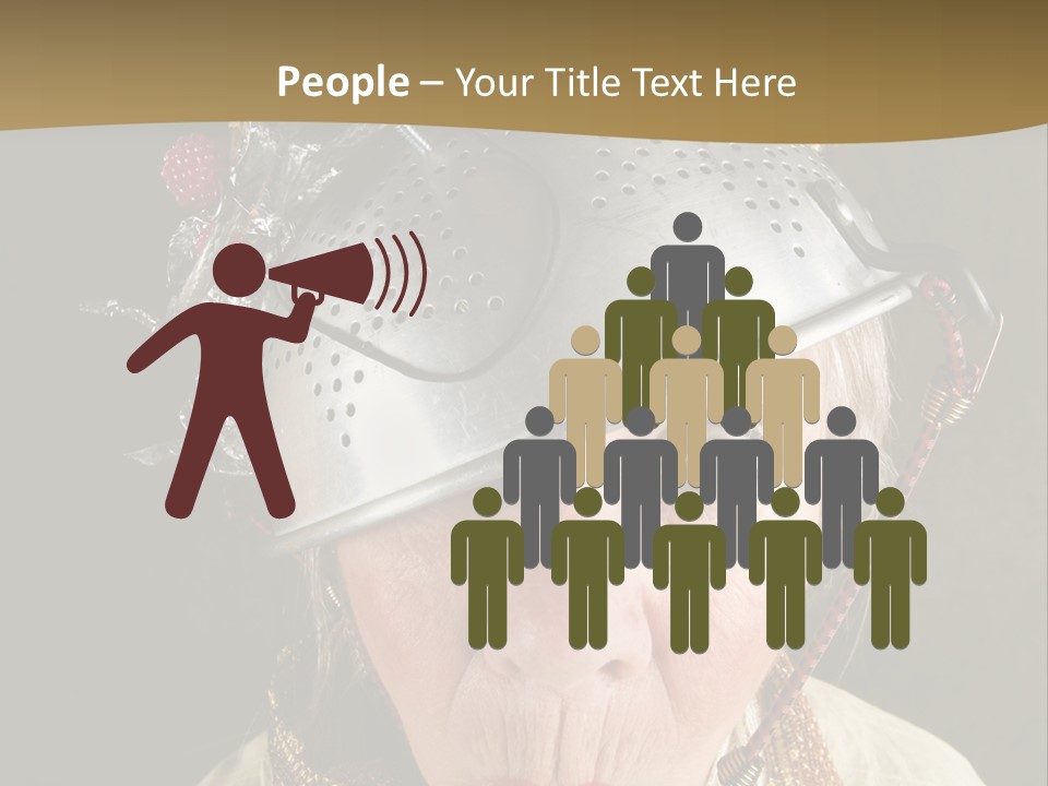 Shield Metal Scarf PowerPoint Template