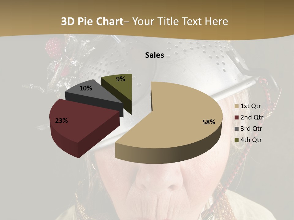Shield Metal Scarf PowerPoint Template