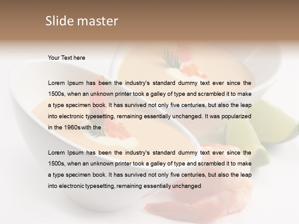 Seafood Healthy Dish PowerPoint Template