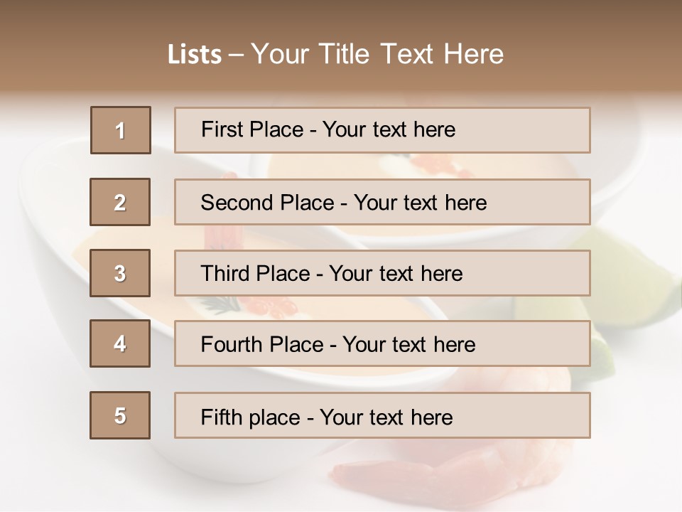 Seafood Healthy Dish PowerPoint Template
