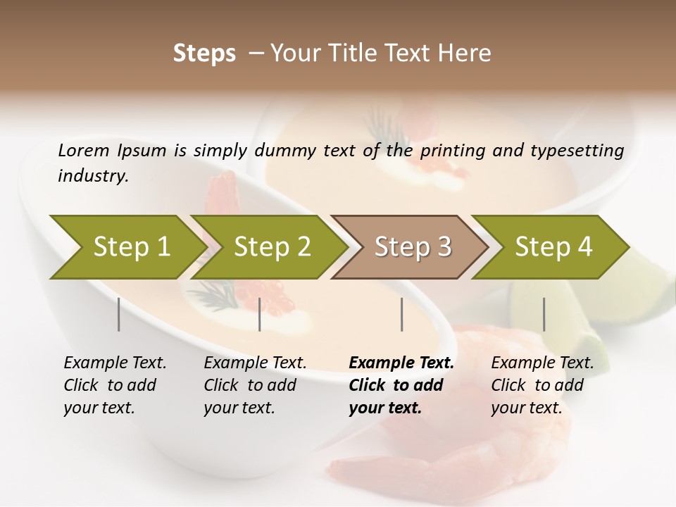Seafood Healthy Dish PowerPoint Template