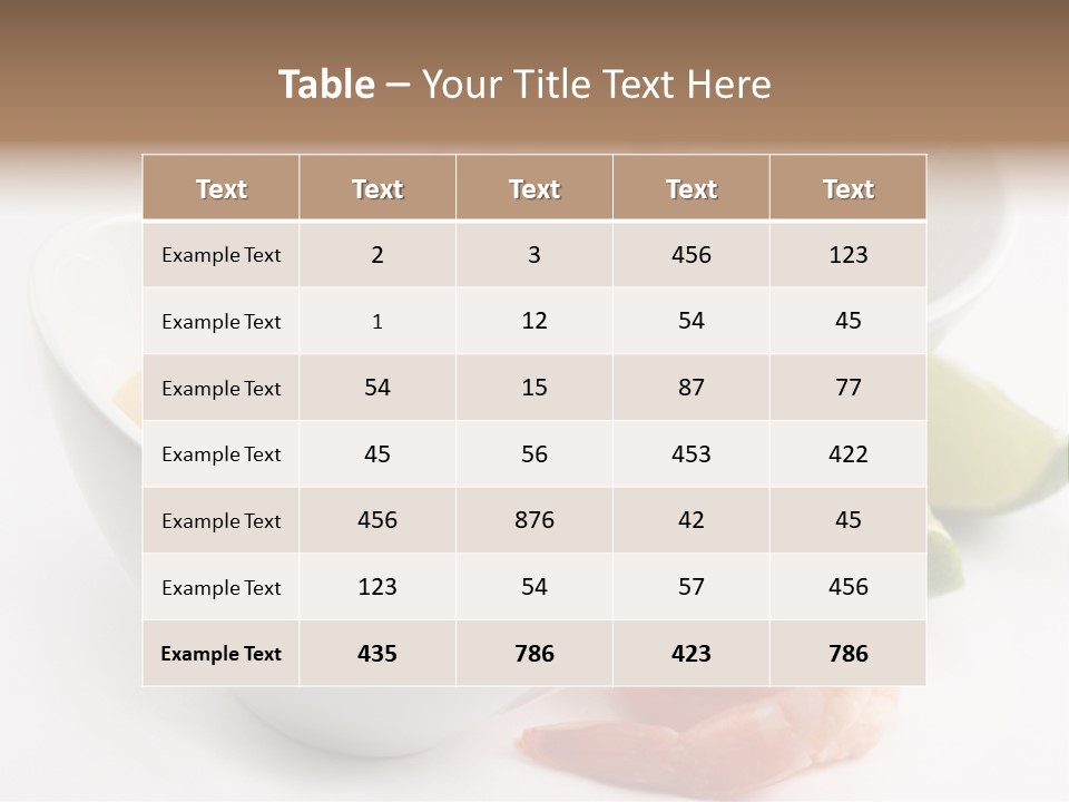 Seafood Healthy Dish PowerPoint Template