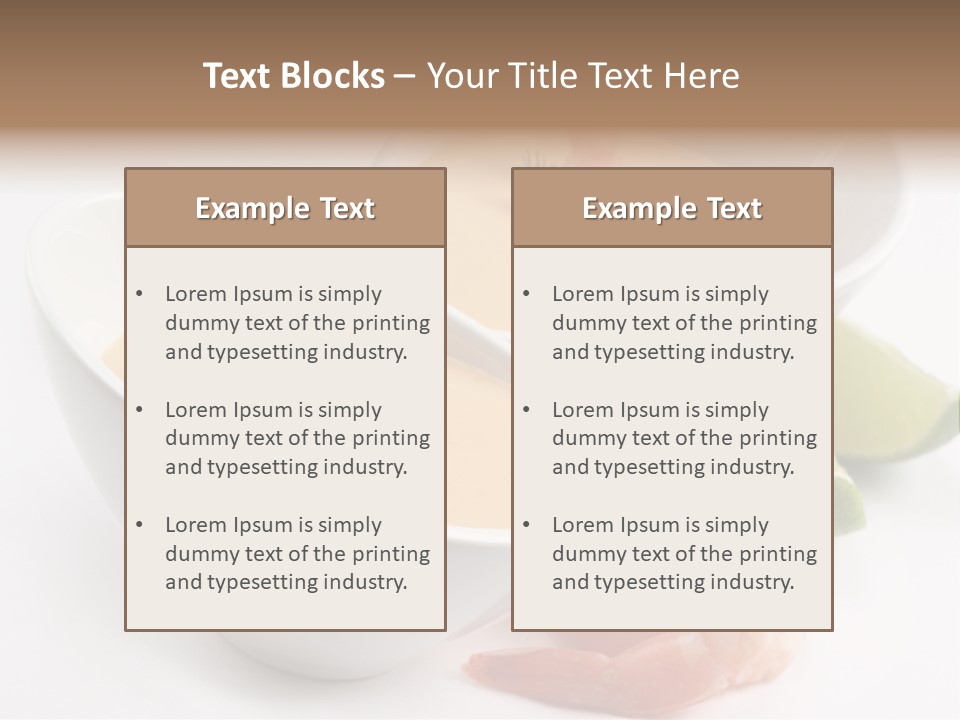 Seafood Healthy Dish PowerPoint Template