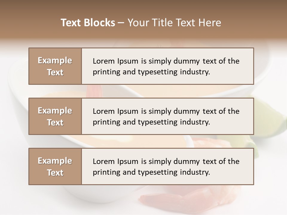 Seafood Healthy Dish PowerPoint Template
