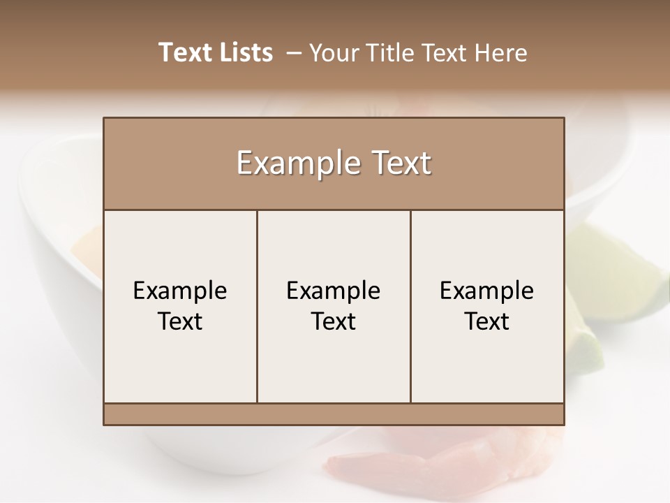 Seafood Healthy Dish PowerPoint Template