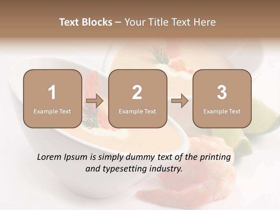 Seafood Healthy Dish PowerPoint Template