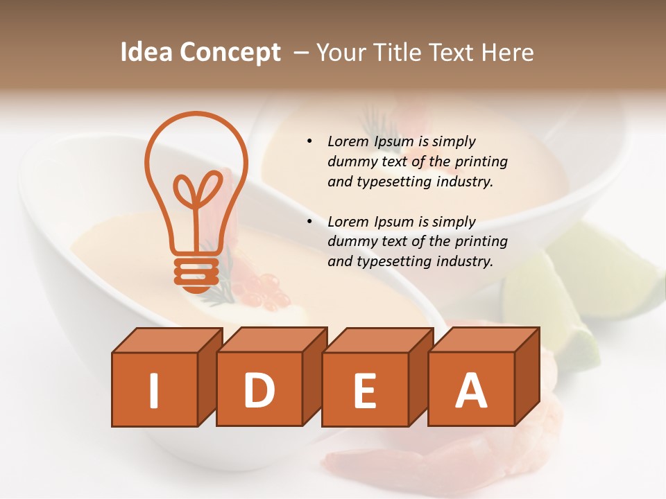 Seafood Healthy Dish PowerPoint Template