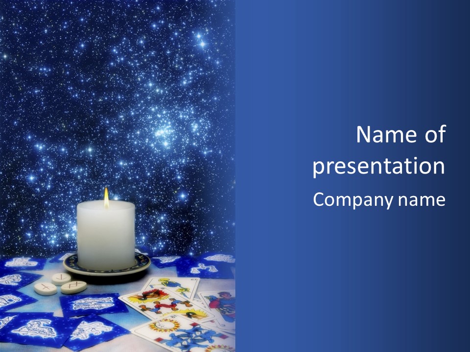 Magic Space Fortune Teller PowerPoint Template