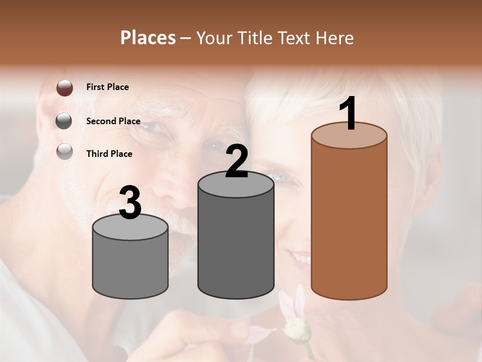 Male Pulling Elderly PowerPoint Template