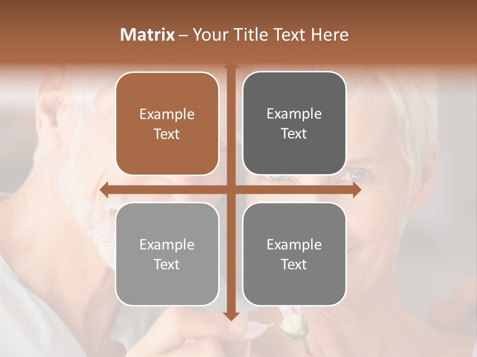 Male Pulling Elderly PowerPoint Template