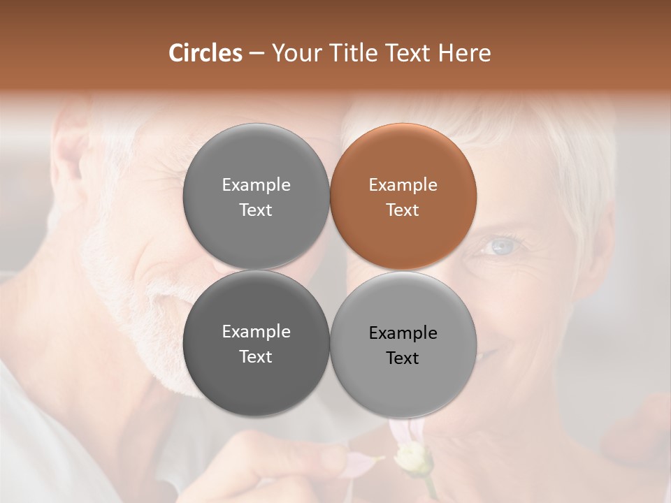 Male Pulling Elderly PowerPoint Template