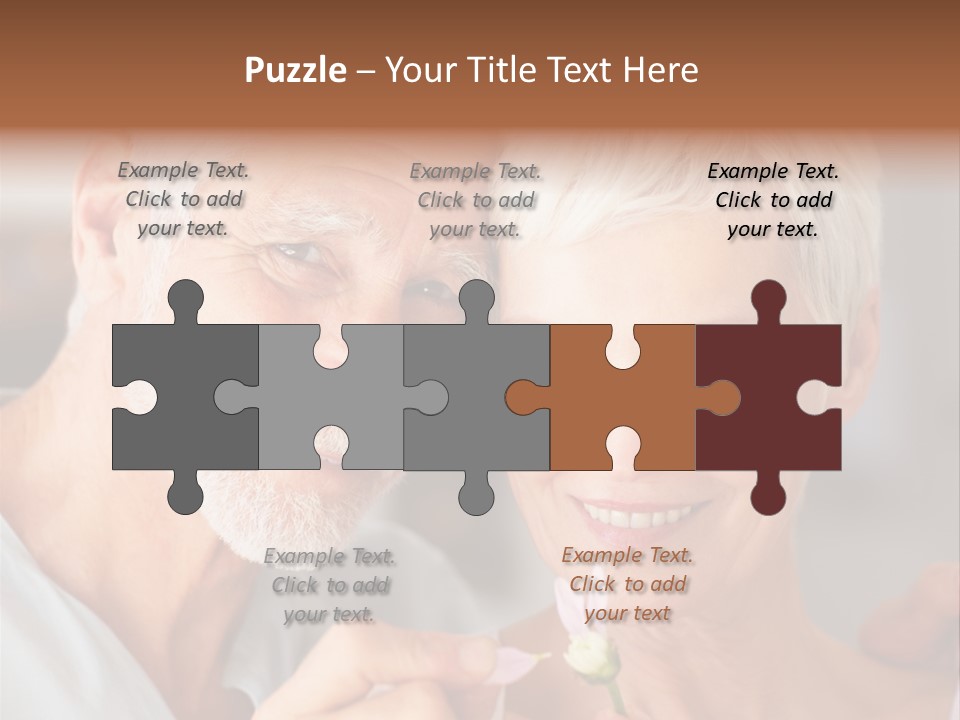 Male Pulling Elderly PowerPoint Template