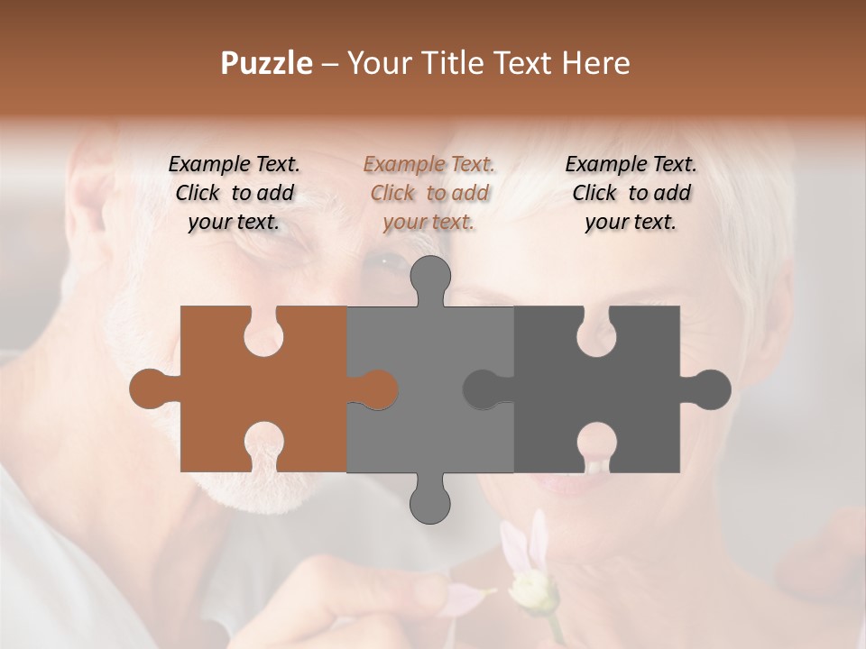 Male Pulling Elderly PowerPoint Template