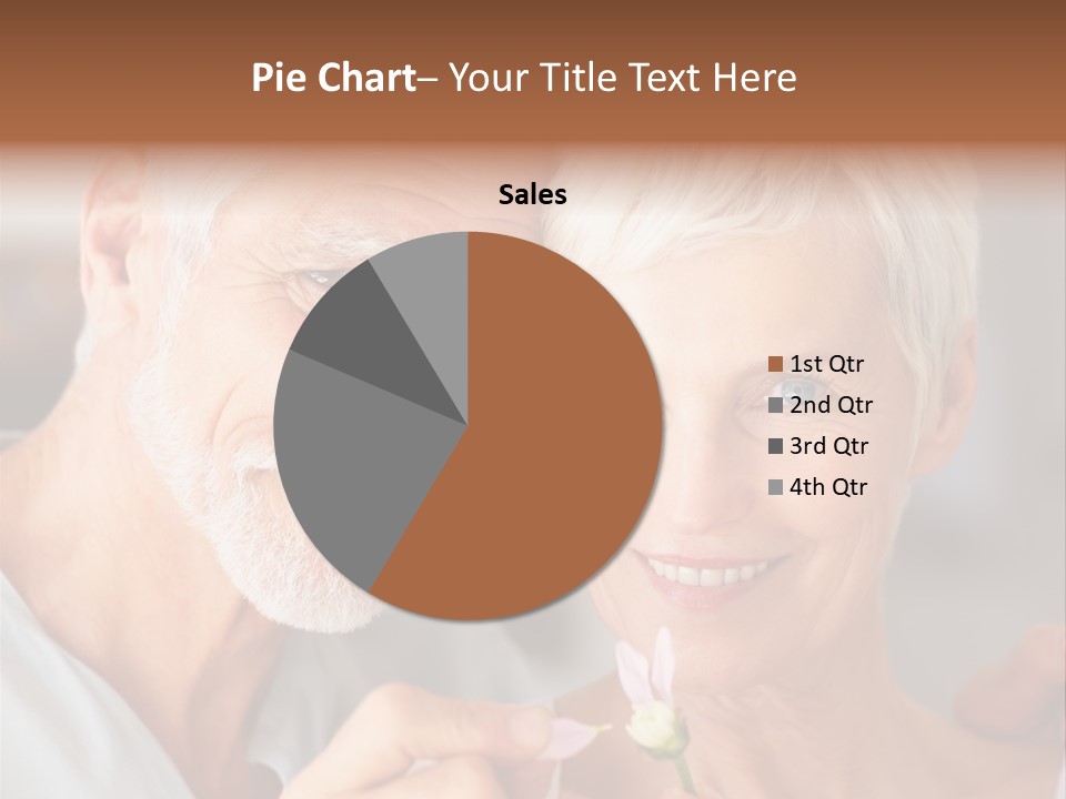 Male Pulling Elderly PowerPoint Template