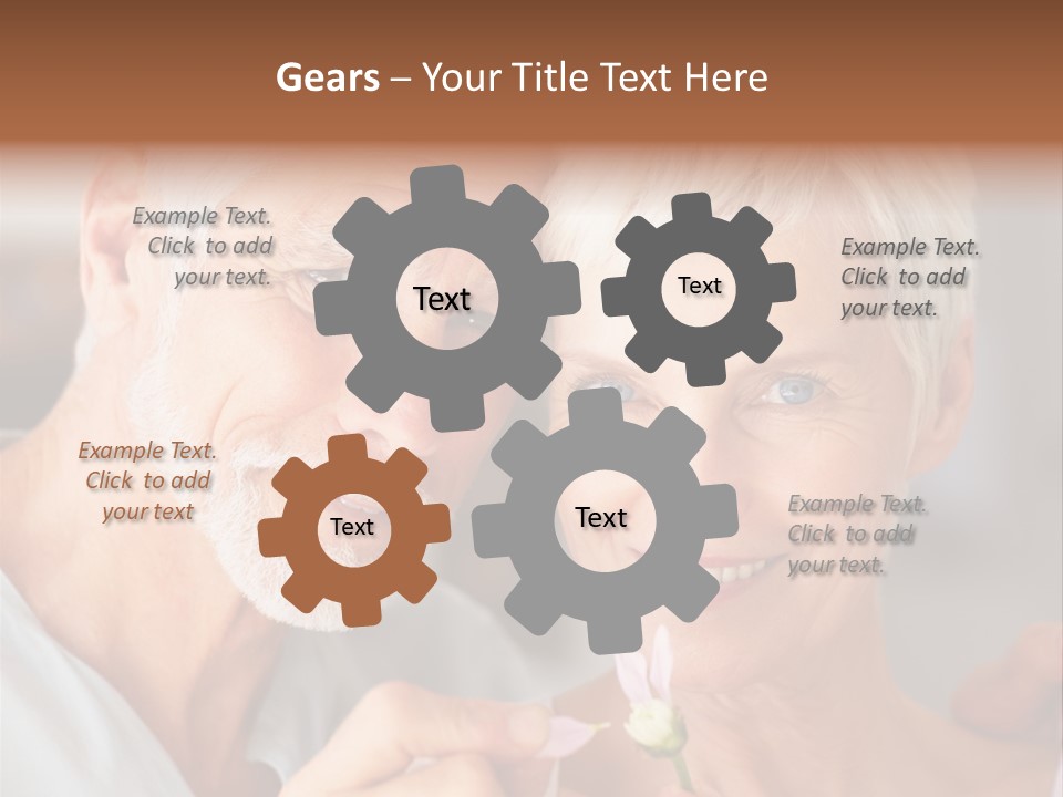 Male Pulling Elderly PowerPoint Template