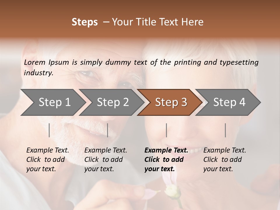 Male Pulling Elderly PowerPoint Template