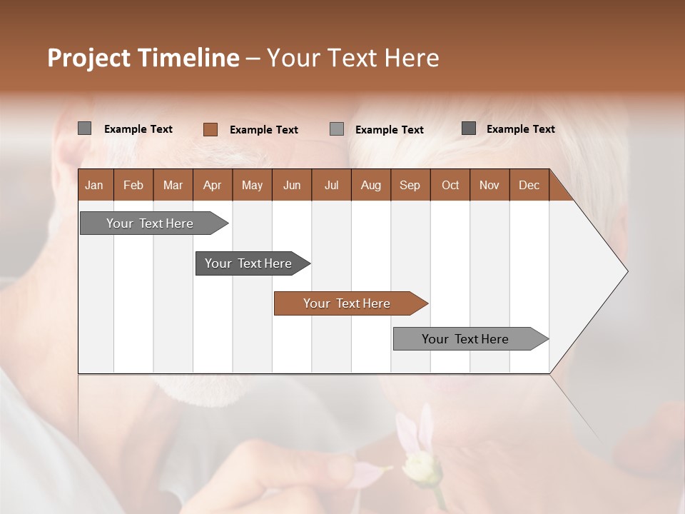 Male Pulling Elderly PowerPoint Template
