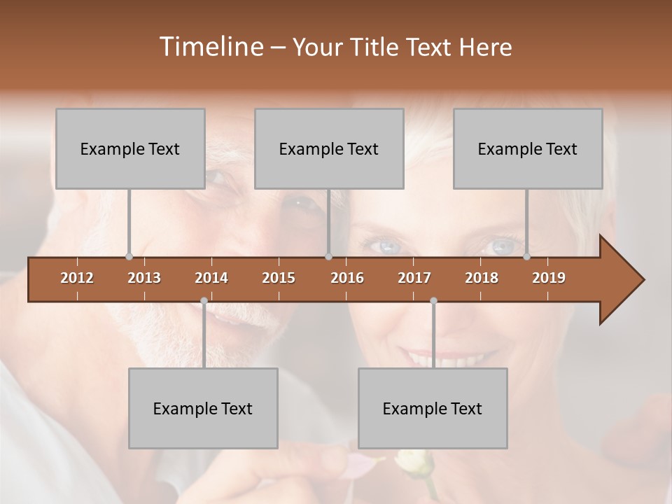 Male Pulling Elderly PowerPoint Template